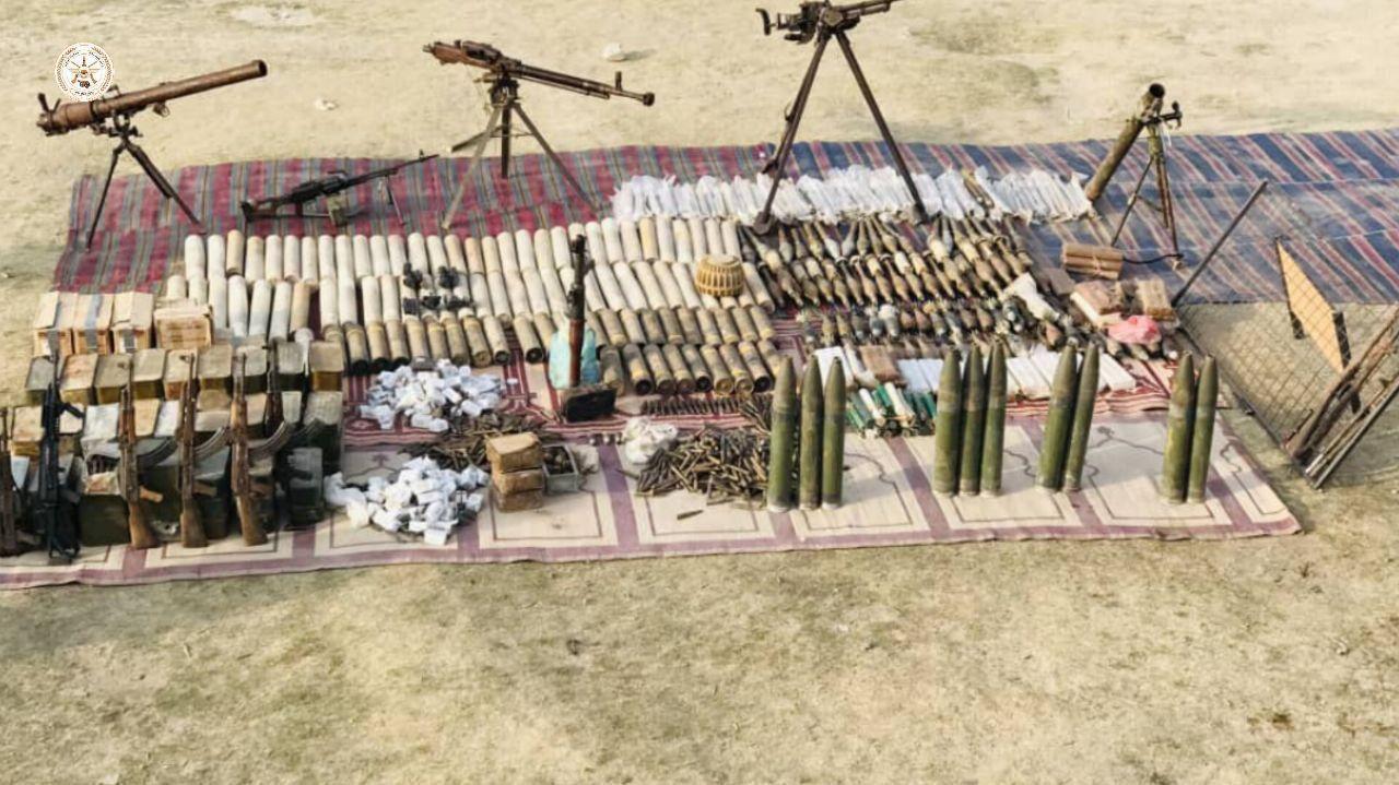 217 Omari Corps Personnel Discovered and Seized Numerous of Weapons & Ammunition, Baghlan Province